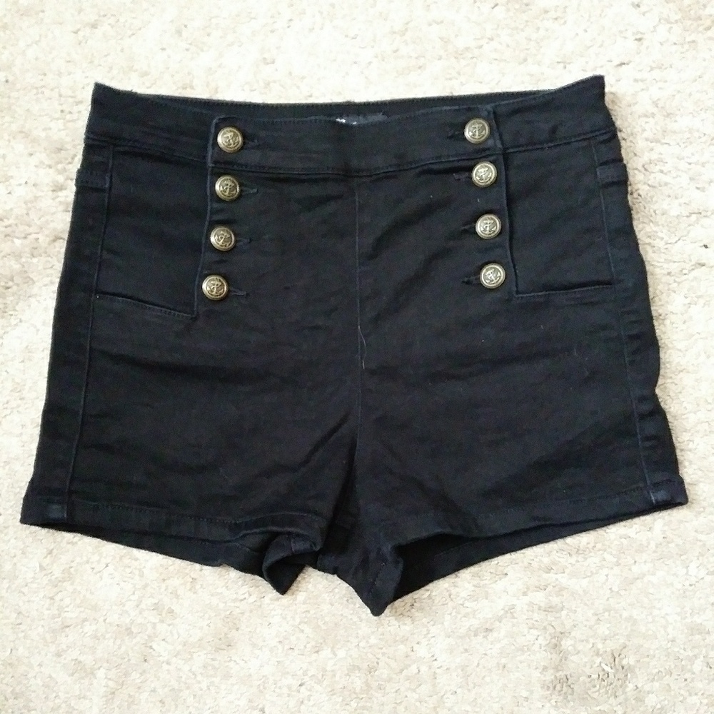 High-waisted Sailor Shorts